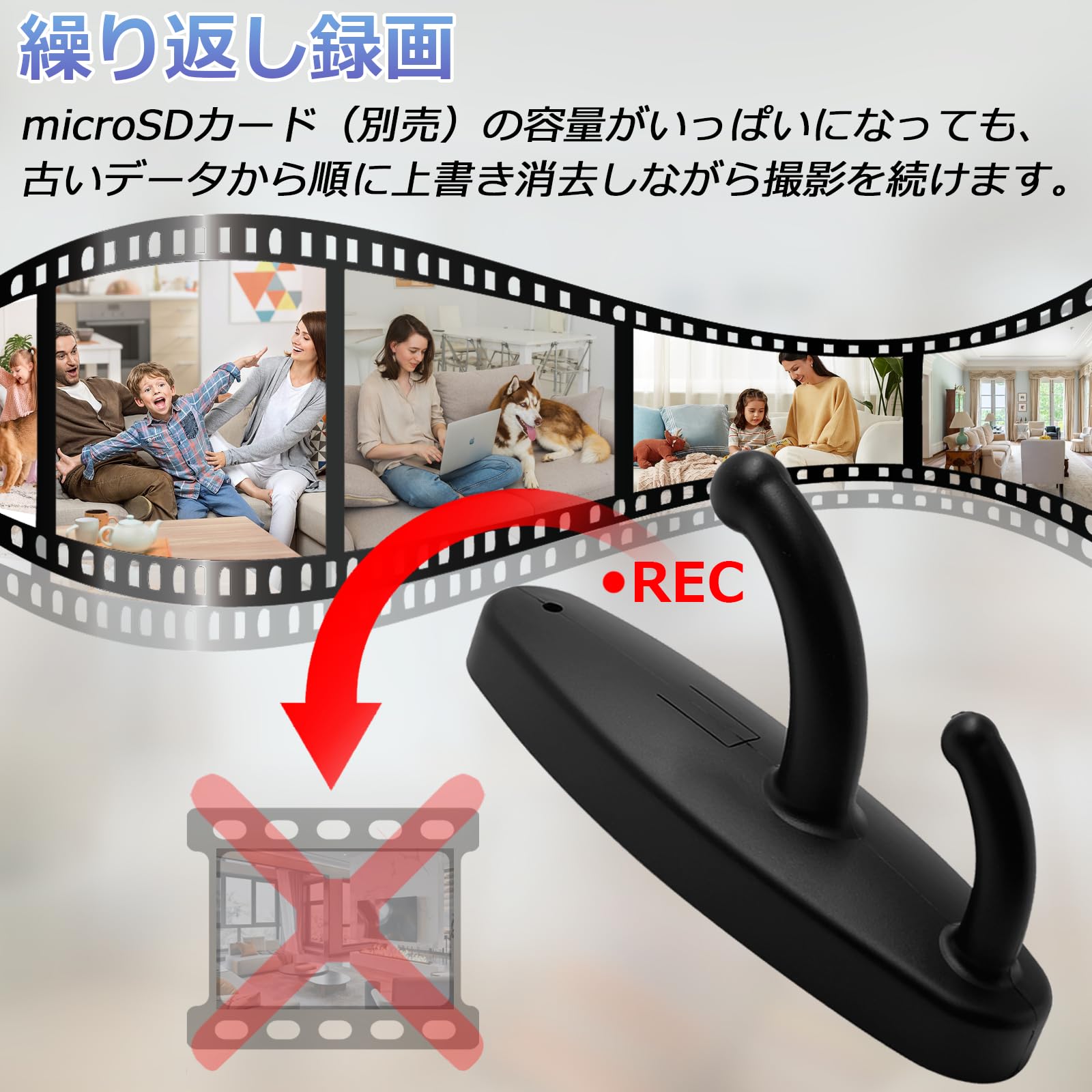 フック型カメラ 256GBmicroSDカード付き Amazon.co.jp: 小型カメラ 隠しカメラ フック型カメラ 256GB